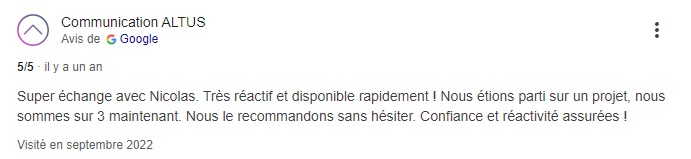 Avis d'un élève de la formation Make